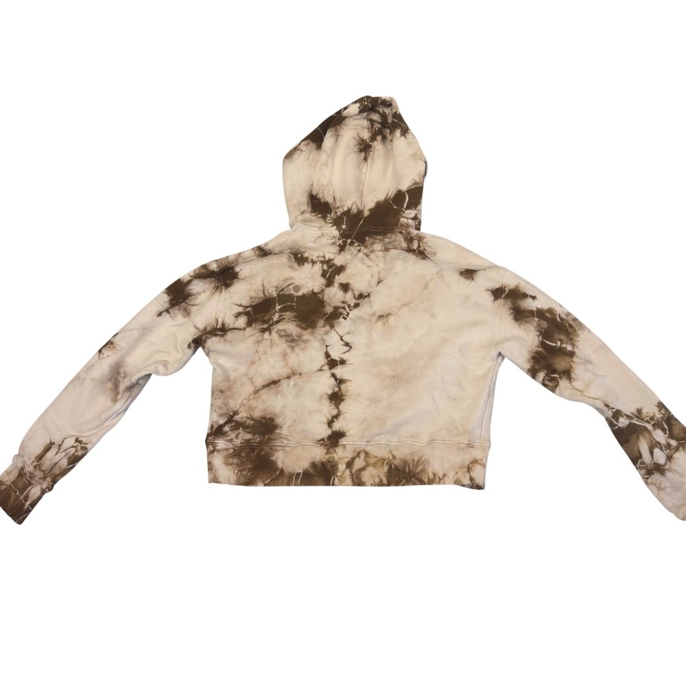 Frankies‎ Bikinis Sweatsuit Set Sz S Tie Dye Cropped Hoodie Joggers Tan Brown - Picture 3 of 16